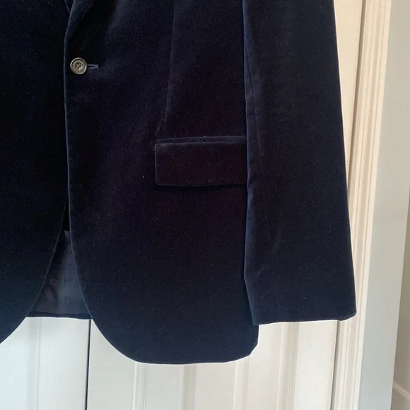 Club Monaco / Velvet Blazer / Navy Blue / 40L